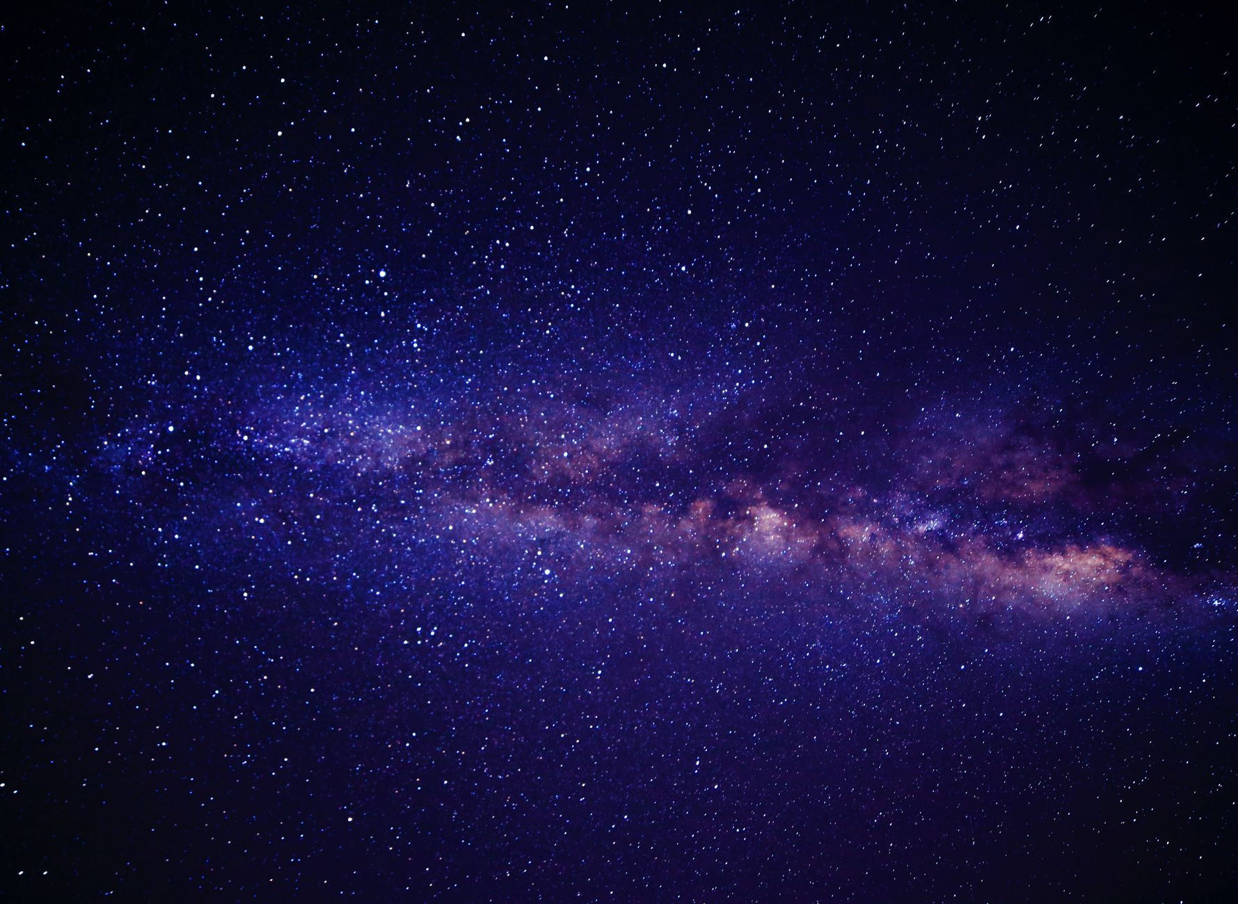 blue pink and white andromeda galaxy way